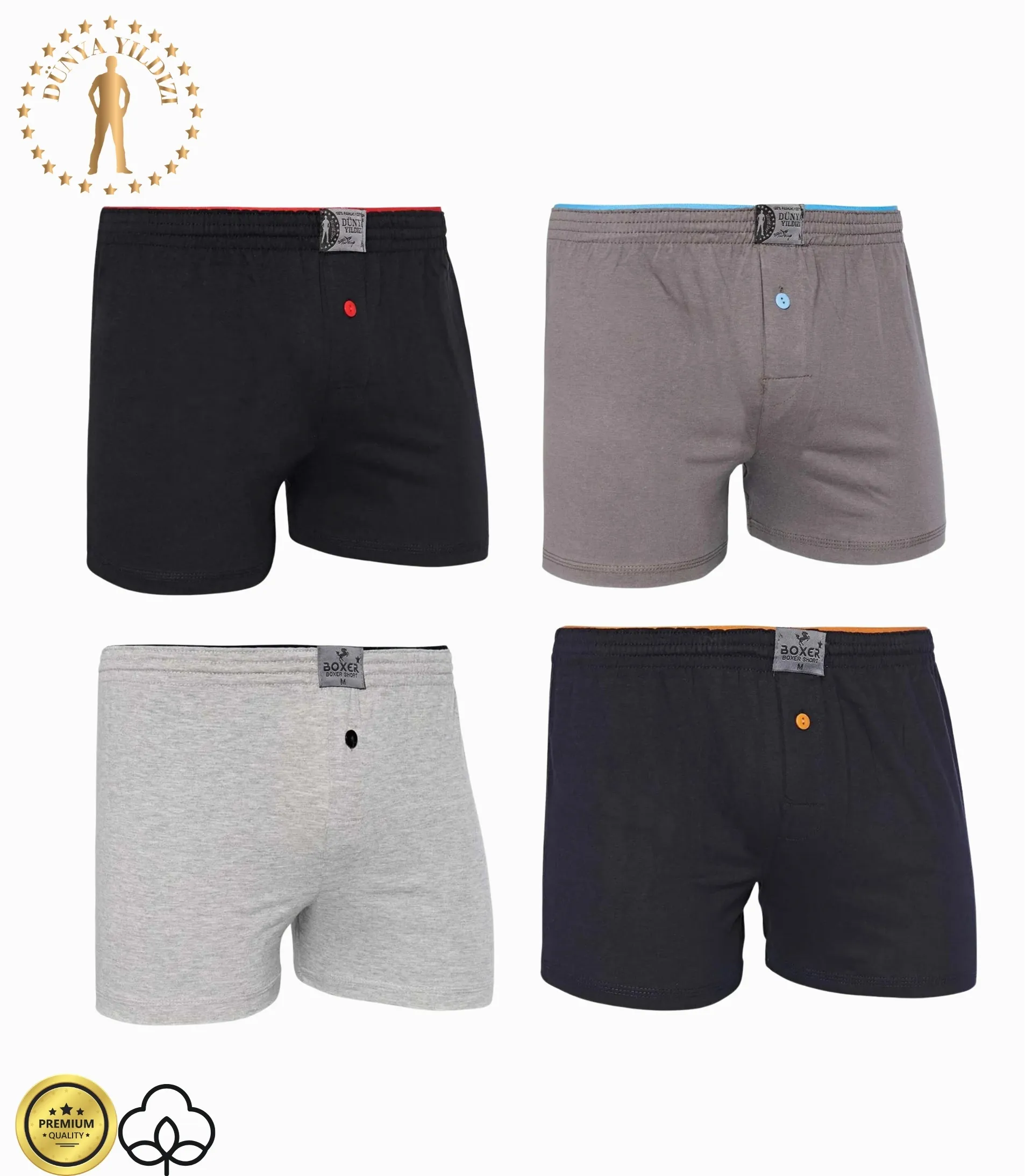 Düğmeli Boxer Modellerimiz 