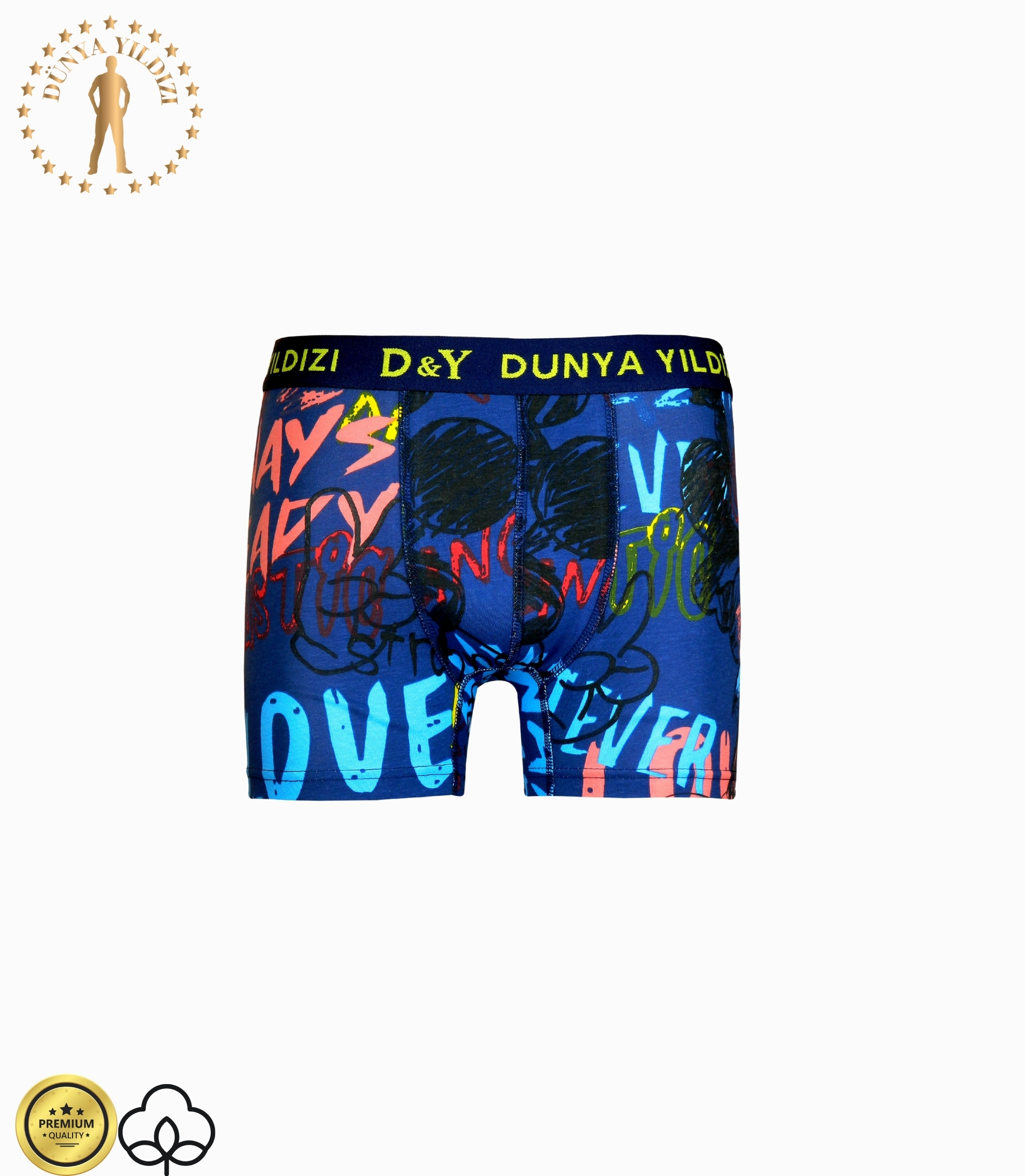 Dünya Yıldızı Desenli Erkek Boxer 4