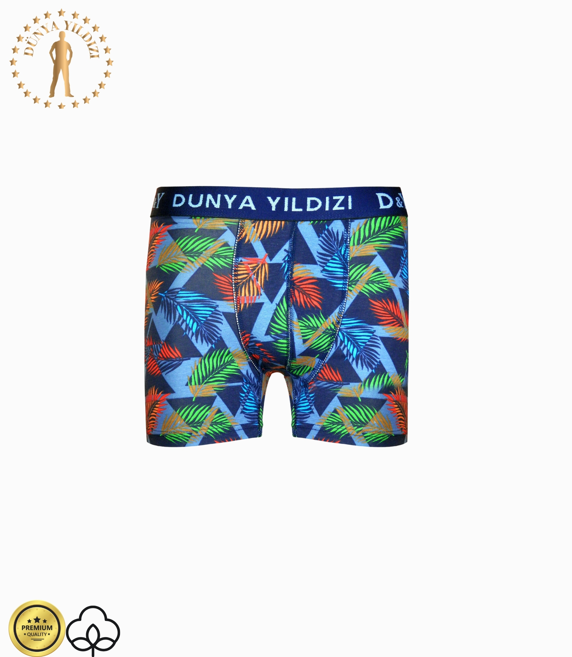 Dünya Yıldızı Desenli Erkek Boxer 4